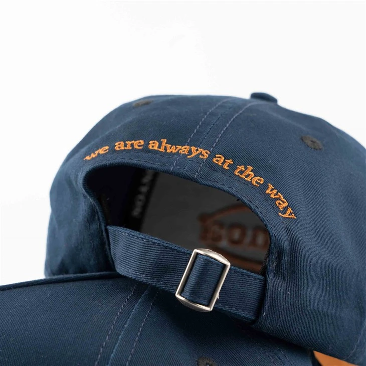 TCAP Custom Navy Blue Cotton Hats 3D Embroidery Sport Caps